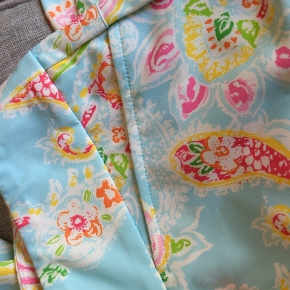 Ikbul UPF 50+ Sharon Seafoam Paisley Floral Golf Outdoors Ankle Pants NWT 4 - Picture 14 of 16